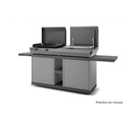 Table roulante pour plancha Forge Adour COMBI NG