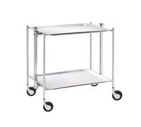 Table roulante Textable blanc 62x68x44 cm