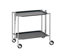 Table roulante Textable noir 62x68x44 cm