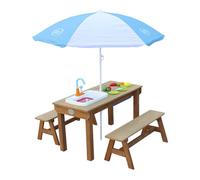 Table Sable et Eau en bois Marron - Dennis