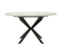 Mauro Ferretti Table à manger extensible Martin Ø 100 x 78 cm (ouverte 140 x 100 x 78 cm)