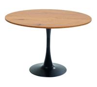 Table Schickeria 110cm chêne et noire Kare Design