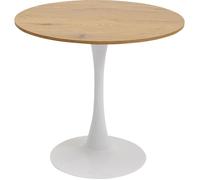 Table Schickeria 80cm chêne et blanche Kare Design