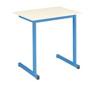 Table scolaire individuelle piétement bleu