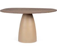 Table Stanley top marron rustic D140 x h76 cm