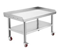 Table support gril inox 36×30×24″ charge 1000/220 lb roue cuisine commerciale