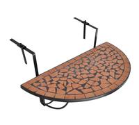 Table suspendue de balcon Terre cuite Mosaïque