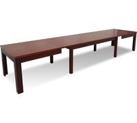 Table Table de salle à manger en bois XXL Table de conférence 90x150cm Extensible 150x390cm