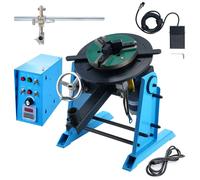 Table tournante de soudage 80 W Positionneur de soudage 1-12 tr/min Manipulateur 30 kg(horizontal)/15 kg(vertical) Table tournante 0-90° Angle d'inclinaison Mandrin à trois mors KD200 - Découpe, meula