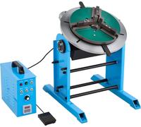 Table tournante de soudage - Positionneur de soudage - Capacité de charge 200 kg - Moteur 120 W - Angle d'inclinaison -45° à 90° - Vitesse de rotation 0,5–5 tr/min - Électrique avec pédale - Pour le d