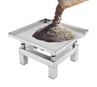 Table Vibrante Béton 50W Table De Vibration Moulage Compresseur Béton Acier Inox, Plateforme Vibrante 4 Ressorts Charge 10KG, Pour Fermeté Béton Décantation Remplissage Moules