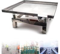 Table vibrante pour béton, Plateforme de Test en Acier Inoxydable avec Moteur cuivre Haute Puissance, 50x50cm ou 35x35cm pour Tests et élimination Bulles dans moules béton/résine,110V-35cm