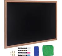 Tableau à craies magnétique VEVOR avec cadre en bois 1168,4 x 889 mm, tableau collecteur magnétique 913 x 1092 mm, suspension verticale ou horizontale, y compris 4 marqueurs à craie & gomme & chiffon,