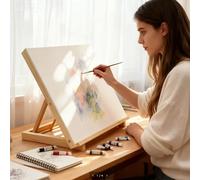 Tableau à dessin en bois réglable, chevalet portable A3 pour la peinture en extérieur Option 1