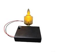 Tableau à effet flamme LED, bougie vacillante, lueur de feu simulée, kit de bricolage alimenté, décoration chaude sûre pour la maison