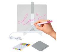 Tableau à notes en acrylique - Plateau à dessin LED - Tableau d'écriture