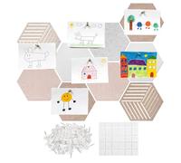 Tableau à punaises Design épuré avec fixations adhésives