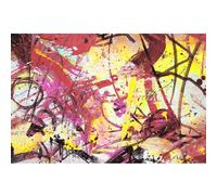 Tableau abstrait Street Multicolore