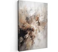 Tableau abstrait sur toile – Décoration murale pastel – Décoration murale pour salon et chambre à coucher – Œuvre d'art murale
