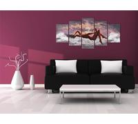 Tableau acoustique 200 x 100 cm Tableaux Mousse acoustique Absorbeur acoustique haute performance Toile insonorisante 5 pièces Tableau mural Acoustique intérieure Isolation acoustique 42361