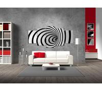Tableau acoustique Abstrait 200 x 100 cm Tableaux Mousse acoustique Absorbeur acoustique haute performance Isolation acoustique Toile 5 pièces Tableau mural Acoustique intérieure Isolation acoustique 
