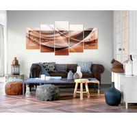 Tableau acoustique Abstrait 200 x 100 cm Tableaux Mousse acoustique Absorbeur acoustique haute performance Isolation acoustique Toile 5 pièces Tableau mural Acoustique intérieure Isolation acoustique 