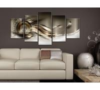 Tableau acoustique Abstrait 200 x 100 cm Tableaux Mousse acoustique Absorbeur acoustique haute performance Isolation acoustique Toile 5 pièces Tableau mural Acoustique intérieure Isolation acoustique 