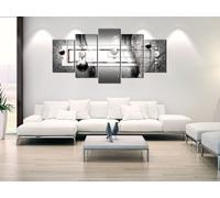 Tableau acoustique abstrait géométrique 200 x 100 cm Tableaux Mousse acoustique Absorbeur acoustique haute performance Isolation acoustique Toile 5 pièces Tableau mural Acoustique intérieure Isolation