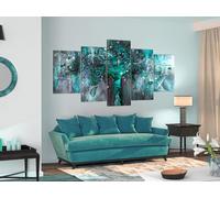 Tableau acoustique Arbre Klimt 200 x 100 cm Tableaux Mousse acoustique Absorbeur acoustique haute performance Isolation acoustique Toile 5 pièces Tableau mural Acoustique intérieure Isolation acoustiq