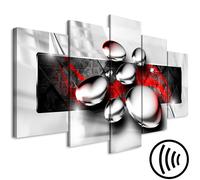 Tableau acoustique Effet 3D 200 x 100 cm Tableaux Mousse acoustique Absorbeur acoustique haute performance Toile insonorisante 5 pièces Tableau mural Acoustique intérieure Isolation acoustique Abstrai