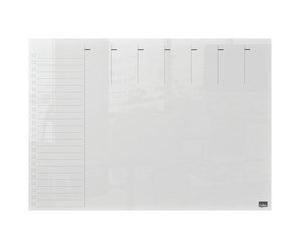 Tableau acrylique planning hebdomadaire, A3,transparent