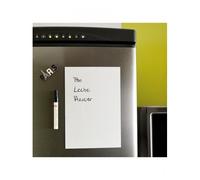 Tableau aimanté PVC blanc 210x305x1 mm.