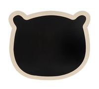 Tableau Ardoise Murale Ourson 53cm Noir
