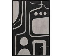 Tableau - Artistic - 73 x 113 cm - Noir - Formes géométriques grises