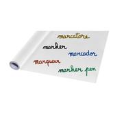 Wonday Tableau blanc adhésif en rouleau 60 x 200 cm - Effaçable à sec - Repositionnable