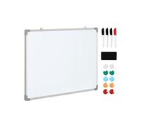 Tableau blanc aimante magnetique cadre aluminium 90x60cm
