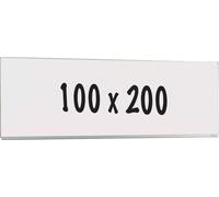 Tableau blanc Deluxe Aurora - Acier émaillé - Tableau simple face - Planning hebdomadaire - Planning mensuel - Planning annuel - Magnétique - Blanc - 100x200cm