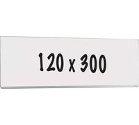 Tableau blanc Deluxe Bailey - Acier émaillé - Tableau simple face - Planning hebdomadaire - Planning mensuel - Planning annuel - Magnétique - Blanc - 120x300cm
