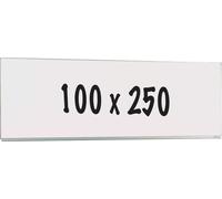 Tableau blanc Deluxe Lambert - Acier émaillé - Tableau simple face - Planning hebdomadaire - Planning mensuel - Planning annuel - Magnétique - Blanc - 100x250cm