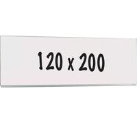 Tableau blanc Deluxe Margarita - Acier émaillé - Tableau simple face - Planning hebdomadaire - Planning mensuel - Planning annuel - Magnétique - Blanc - 120x200cm