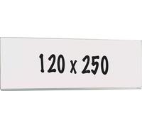 Tableau blanc Deluxe Neal - Acier émaillé - Tableau simple face - Planning hebdomadaire - Planning mensuel - Planning annuel - Magnétique - Blanc - 120x250cm