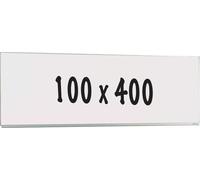 Tableau blanc Deluxe Nelson - Acier émaillé - Tableau simple face - Planning hebdomadaire - Planning mensuel - Planning annuel - Magnétique - Blanc - 100x400cm