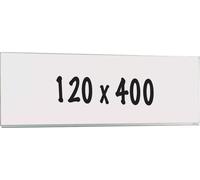Tableau blanc Deluxe Reyna - Acier émaillé - Tableau simple face - Planning hebdomadaire - Planning mensuel - Planning annuel - Magnétique - Blanc - 120x400cm