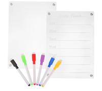 Tableau Blanc Effaçable à Sec Magnétique en Acrylique pour Planning | Bureau et Usage Quotidien, Adhésif Facile, Résistant au Curling, Support Réfrigérateur
