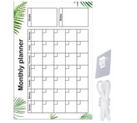 Tableau Blanc en Acrylique pour Messages, Effaçable, Moderne | Bloc-notes Hebdomadaire Transparent, Écriture et Nettoyage Faciles, Dessins, Bureau, Étudiants, Cubicle, Mariage