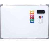 Tableau blanc HWC-C84, tableau magnétique Memoboard Pinnwand, accessoires inclus ~ 60x45cm