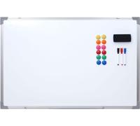 Tableau blanc HWC-C84, tableau magnétique Memoboard Pinnwand, accessoires inclus ~ 90x60cm