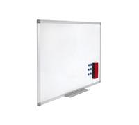 Tableau blanc juvénilia émaillé magnétique ultra résistant tôle acier lisse auget 30cm kit fixation inclus 60x90cm