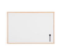 Tableau blanc laqué cadre bois 60 x 90 cm Bi-Office