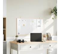 Tableau blanc magnétique avec cadre en pin massif 100x55cm, Tableaux d'affichage Design Meubles